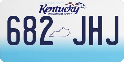 KY license plate 682JHJ