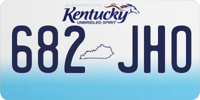 KY license plate 682JHO