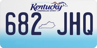 KY license plate 682JHQ