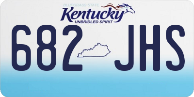 KY license plate 682JHS
