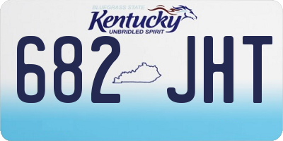 KY license plate 682JHT