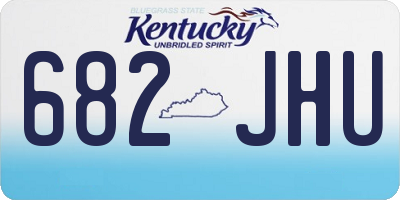 KY license plate 682JHU