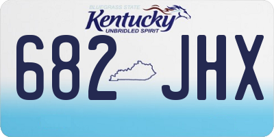 KY license plate 682JHX