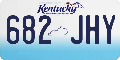 KY license plate 682JHY