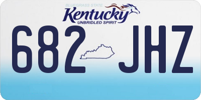 KY license plate 682JHZ