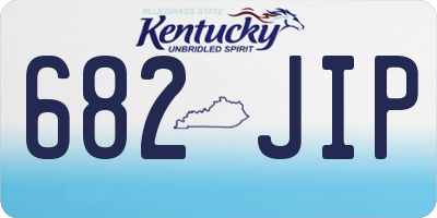 KY license plate 682JIP