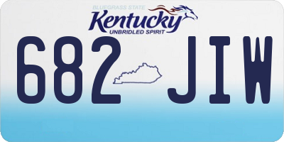 KY license plate 682JIW