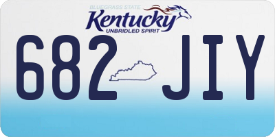 KY license plate 682JIY