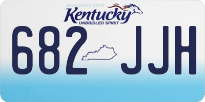 KY license plate 682JJH