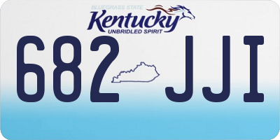 KY license plate 682JJI
