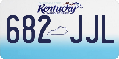 KY license plate 682JJL