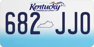 KY license plate 682JJO