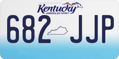 KY license plate 682JJP