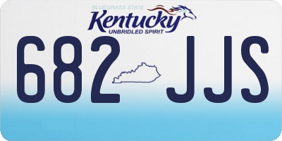 KY license plate 682JJS