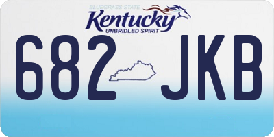 KY license plate 682JKB