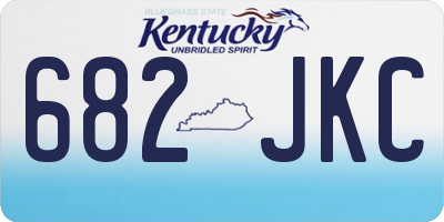 KY license plate 682JKC