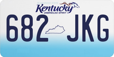 KY license plate 682JKG