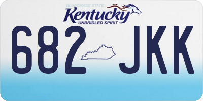 KY license plate 682JKK