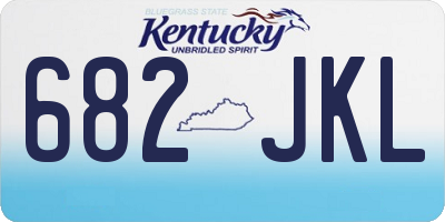 KY license plate 682JKL