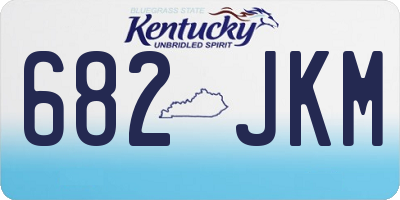 KY license plate 682JKM