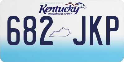 KY license plate 682JKP