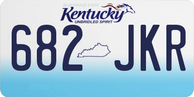 KY license plate 682JKR
