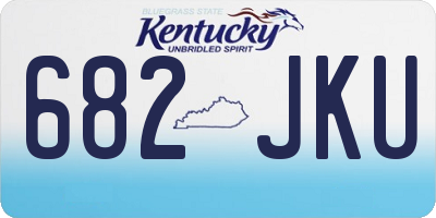 KY license plate 682JKU
