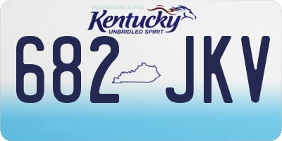 KY license plate 682JKV