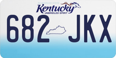 KY license plate 682JKX