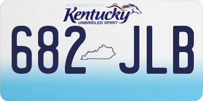 KY license plate 682JLB