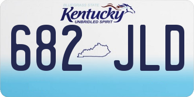 KY license plate 682JLD
