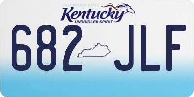 KY license plate 682JLF