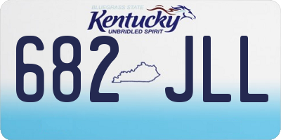 KY license plate 682JLL