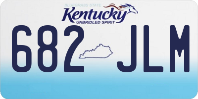 KY license plate 682JLM