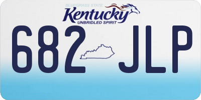 KY license plate 682JLP