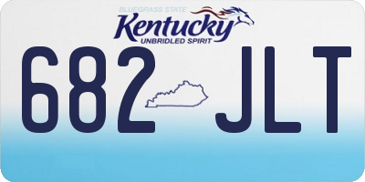 KY license plate 682JLT