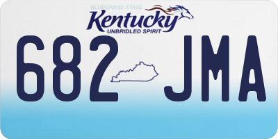 KY license plate 682JMA