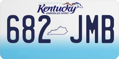 KY license plate 682JMB