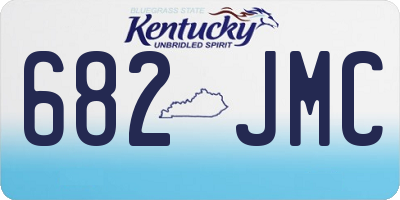 KY license plate 682JMC