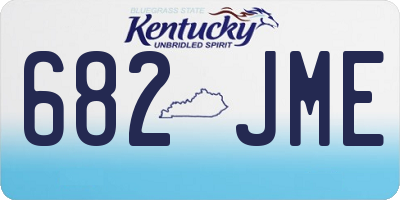 KY license plate 682JME