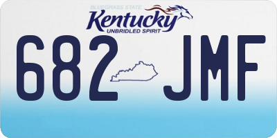 KY license plate 682JMF