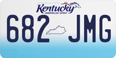 KY license plate 682JMG