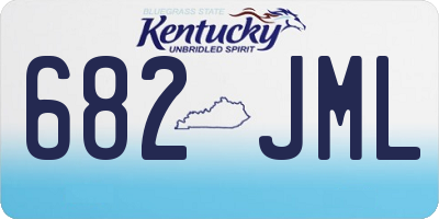 KY license plate 682JML