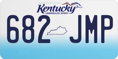 KY license plate 682JMP