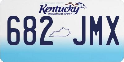 KY license plate 682JMX