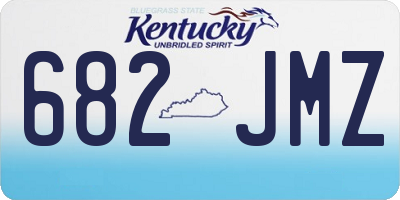 KY license plate 682JMZ