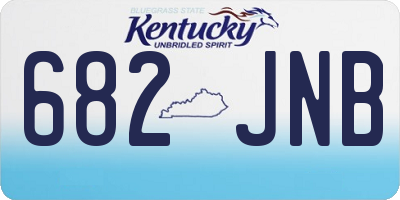 KY license plate 682JNB