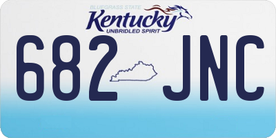 KY license plate 682JNC