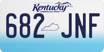 KY license plate 682JNF