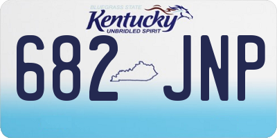 KY license plate 682JNP